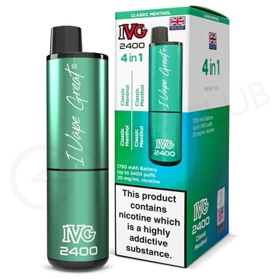 Classic Menthol IVG 2400 Disposable Vape