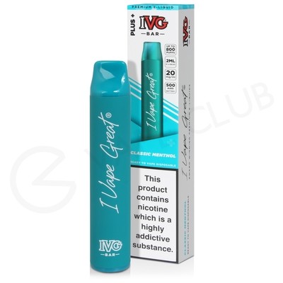 Classic Menthol IVG Bar Plus Disposable Vape