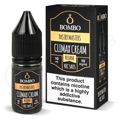 Climax Cream Reserve Nic Salt E-Liquid by Bombo Pastry Masters