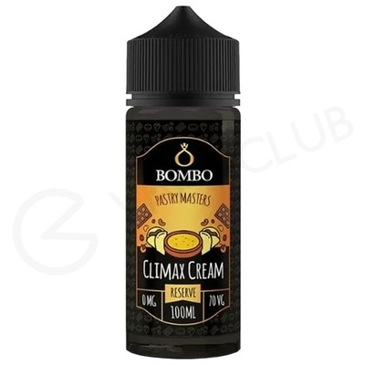 Climax Cream Reserve Shortfill E-Liquid by Bombo Pastry Masters 100ml