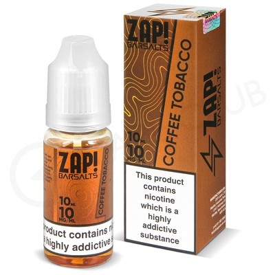 Coffee Tobacco Nic Salt E-Liquid by Zap Bar Salts