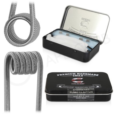 Coilology Staggered Fused Clapton Sandivk NI80 Premade Coils