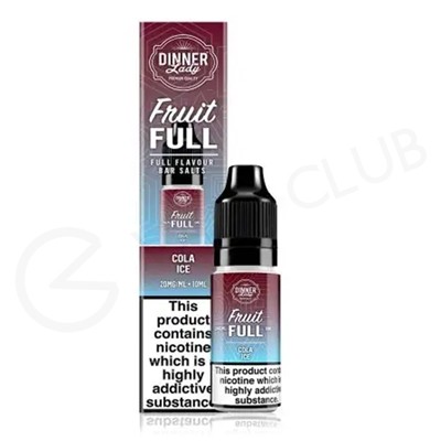 Cola Ice Nic Salt E-Liquid by Dinner Lady Fruit Full