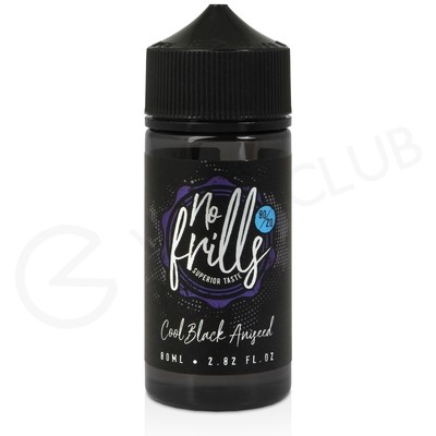 Cool Black Aniseed Shortfill E-Liquid by No Frills 80ml