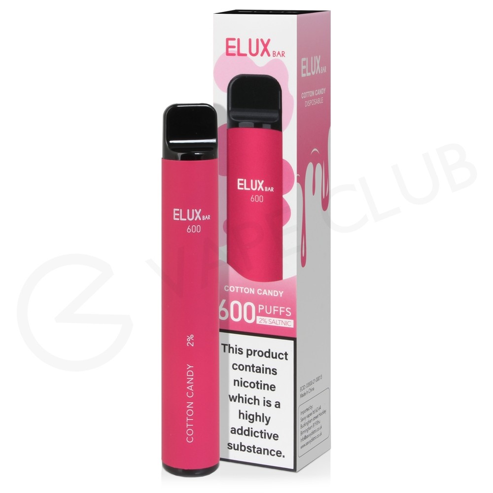 Cotton Candy Elux Bar 600 Disposable Vape