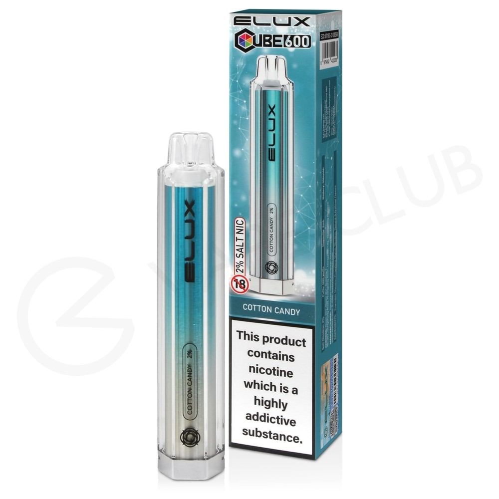 Cotton Candy Elux Cube 600 Disposable Vape