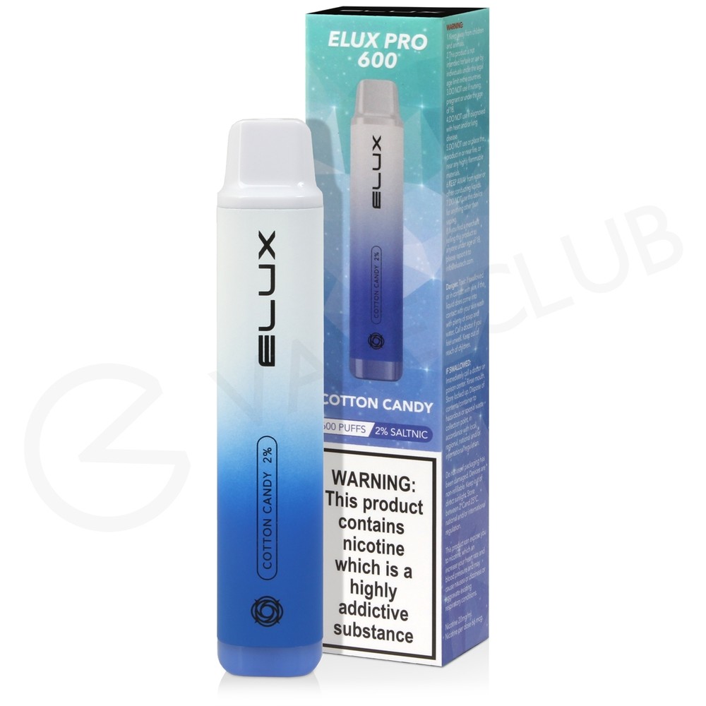 Cotton Candy Elux Pro 600 Disposable Vape