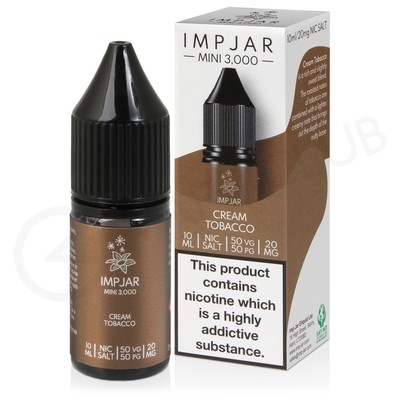 Cream Tobacco Nic Salt E-Liquid by Imp Jar