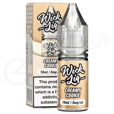Creamy Cookie Nic Salt E-Liquid by Wick Liq Bar Juice