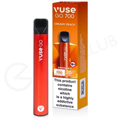 Creamy Peach Vuse Go 700 Disposable Vape