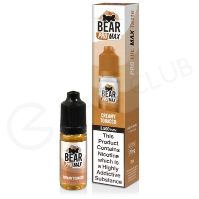 Creamy Tobacco Nic Salt E-Liquid by Bear Pro Max