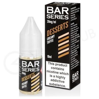 Creamy Toffee Nic Salt E-Liquid by Bar Series Desserts