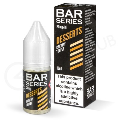 Creamy Toffee Nic Salt E-Liquid by Bar Series Desserts