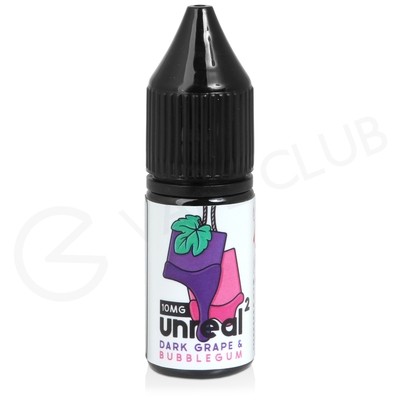 Dark Grape &amp; Bubblegum Nic Salt E-Liquid by Unreal 2