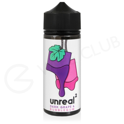 Dark Grape & Bubblegum Shortfill E-Liquid by Unreal 2 100ml