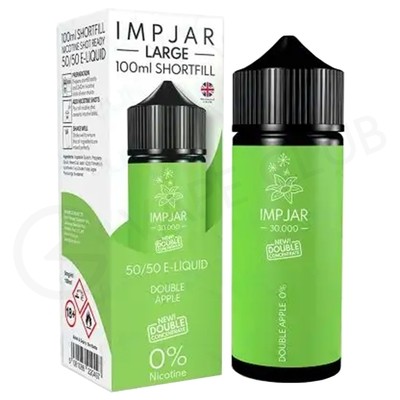 Double Apple Shortfill E-Liquid by Imp Jar Large 100ml