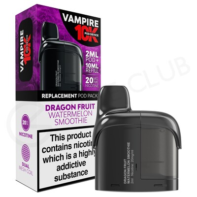 Dragon Fruit Watermelon Smoothie Vampire Vape 10K Refill Pod
