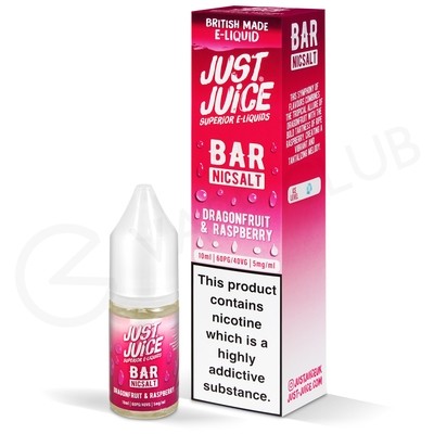 Dragonfruit & Raspberry Nic Salt E-Liquid by Just Juice Bar