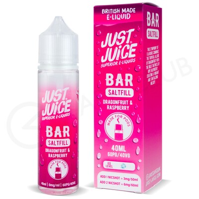 Dragonfruit & Raspberry Saltfill E-Liquid by Just Juice Bar 40ml