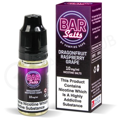 Dragonfruit Raspberry Grape Nic Salt E-Liquid by Bar Salts