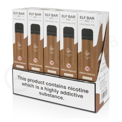 Elf Bar Snoow Tobacco 10 x Disposable Vape Multipack