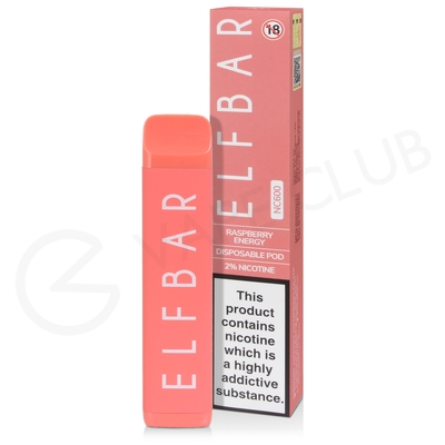 Elf Bar Raspberry Energy NC600 Disposable Vape