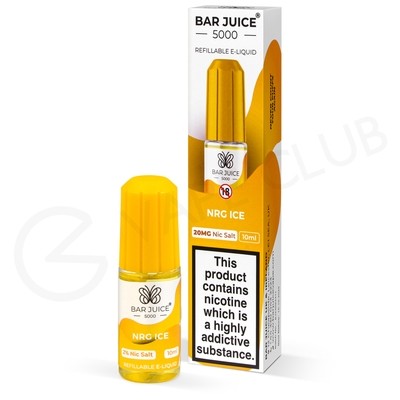 Energy Ice Nic Salt E-Liquid by Bar Juice 5000