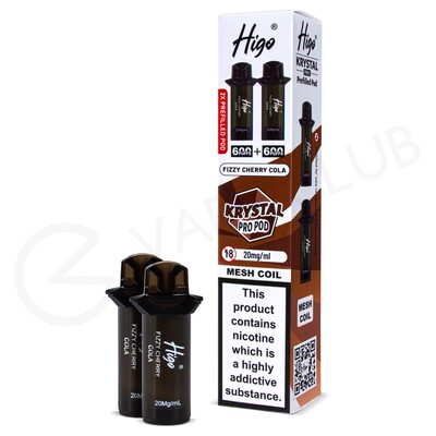 Fizzy Cherry Cola Higo Krystal Pro 600 Prefilled Pods