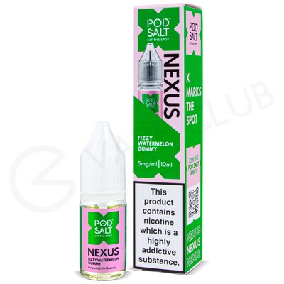 Fizzy Watermelon Gummy Nic Salt E-Liquid by Pod Salt Nexus