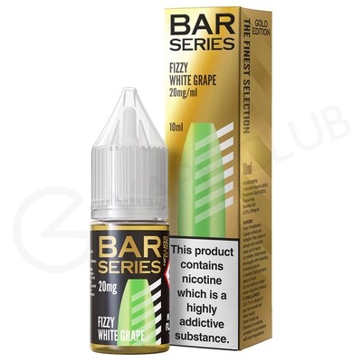 Fizzy White Grape Nic Salt E-Liquid by Bar Series Gold Edition