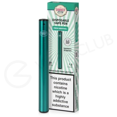 Fresh Menthol Dinner Lady Disposable Vape