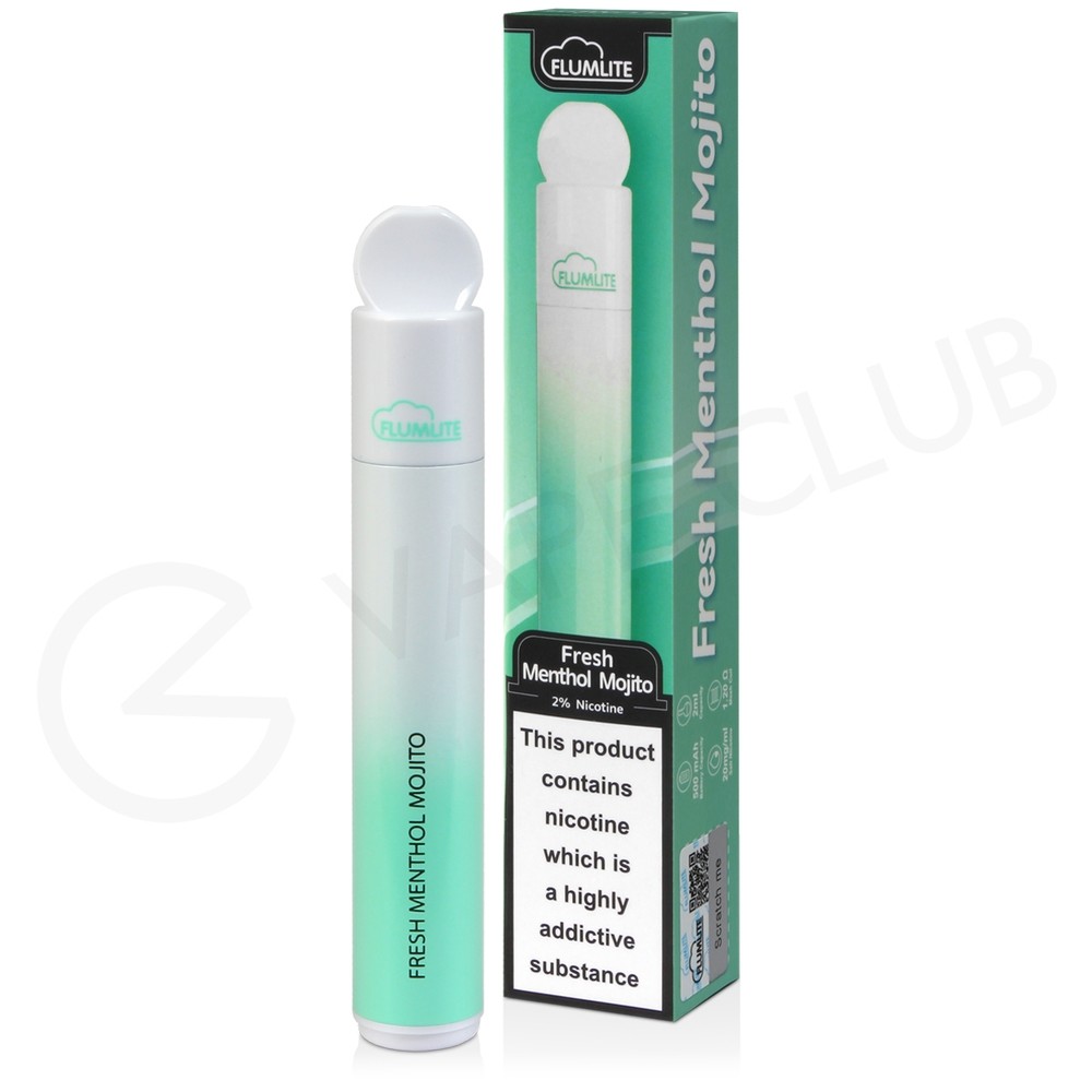 Flum Lite Fresh Menthol Mojito Disposable Vape 3 For £12