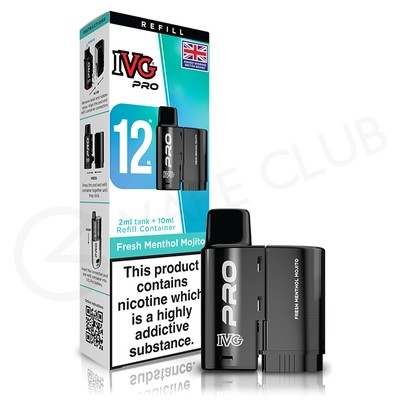 Fresh Menthol Mojito IVG Pro 12 Refill Pack