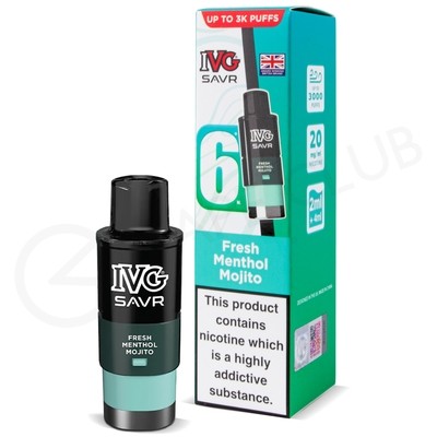 Fresh Menthol Mojito IVG Savr Refill Pack