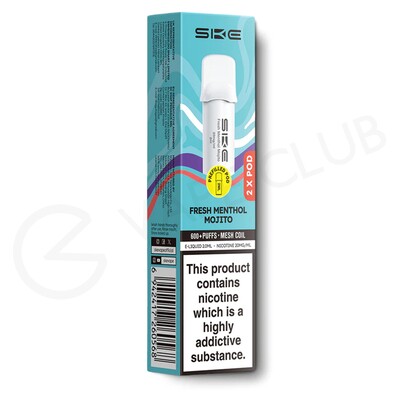 Fresh Menthol Mojito SKE Crystal 600 Pro Prefilled Pods