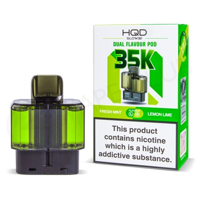 Fresh Mint & Lemon Lime HQD Glow Air 35K Refill Pods