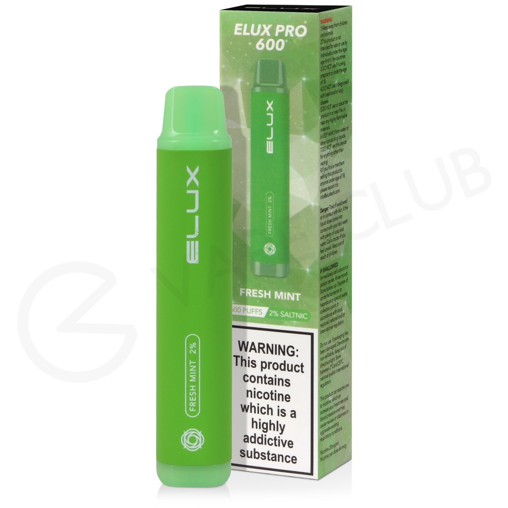 Fresh Mint Elux Pro 600 Disposable Vape