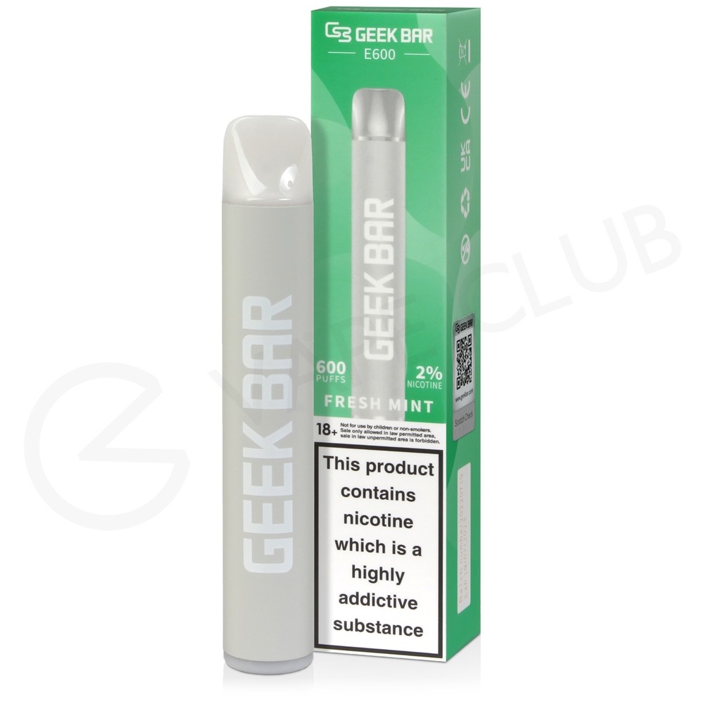 Fresh Mint Geek Bar E600 Disposable Vape