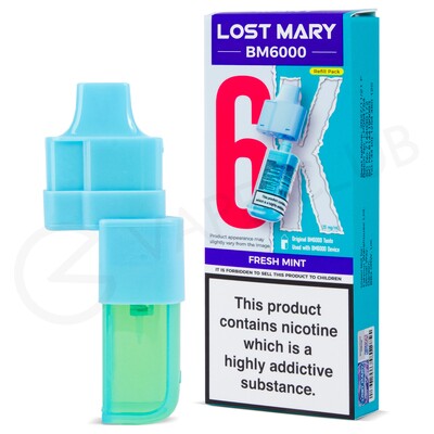 Fresh Mint Lost Mary BM6000 Refill Pack