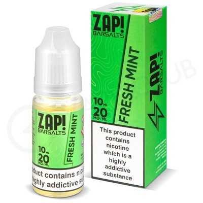 Fresh Mint Nic Salt E-Liquid by Zap Bar Salts