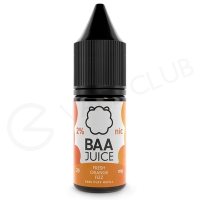 Fresh Orange Fizz Nic Salt E-Liquid by Baa Juice