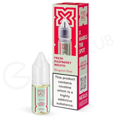 Fresh Raspberry Mojito Nic Salt E-Liquid by Pod Salt Nexus