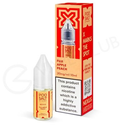 Fuji Apple Peach Nic Salt E-Liquid by Pod Salt Nexus