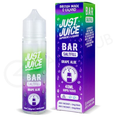 Grape Aloe Saltfill E-Liquid by Just Juice Bar 40ml