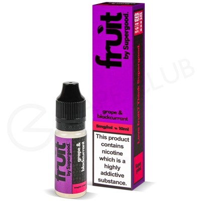 Grape & Blackcurrant Nic Salt E-Liquid by Supergood Fruit