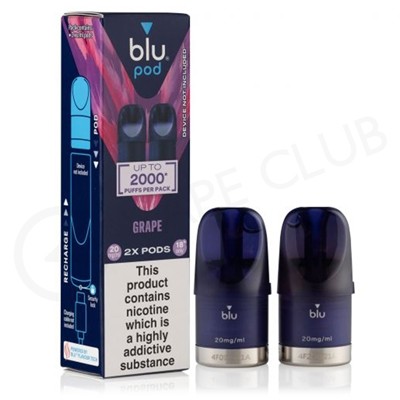 Grape Blu Bar Prefilled Pod