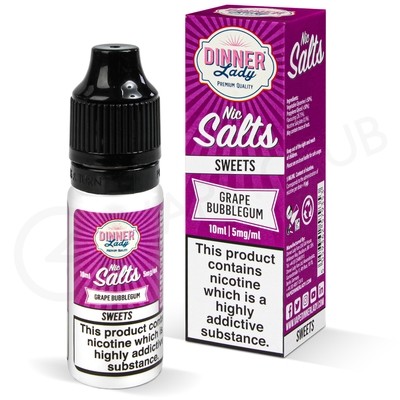 Grape Bubblegum Nic Salt E-Liquid by Dinner Lady