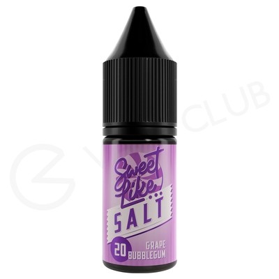 Grape Bubblegum Nic Salt E-Liquid by Sweet Like