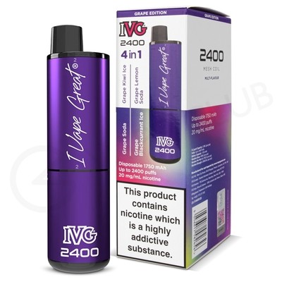 Grape Edition IVG 2400 Disposable Vape