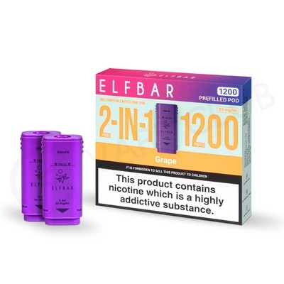 Grape Elf Bar 1200 Prefilled Pods